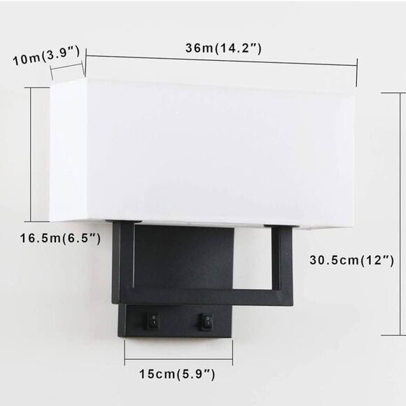 Wall Sconce Light Fixture, NEW - Picture 2 of 3